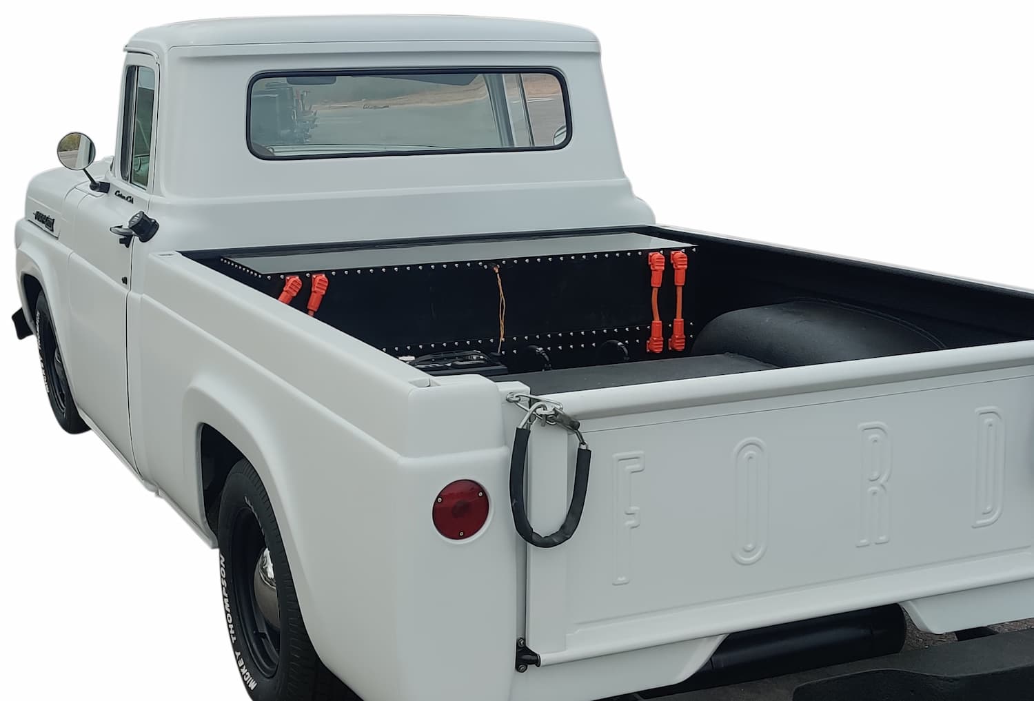 Cutout Image Of White 1960 Ford F100