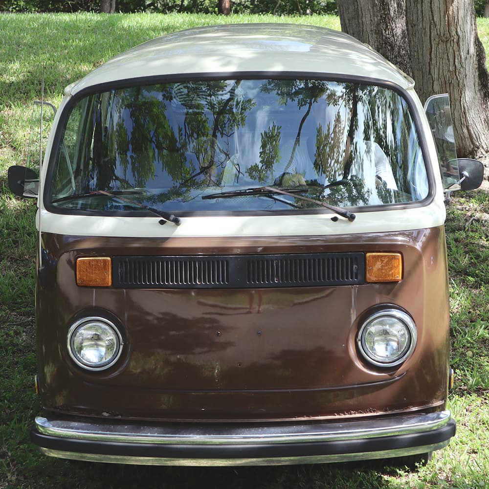 Vintage Van In Brown